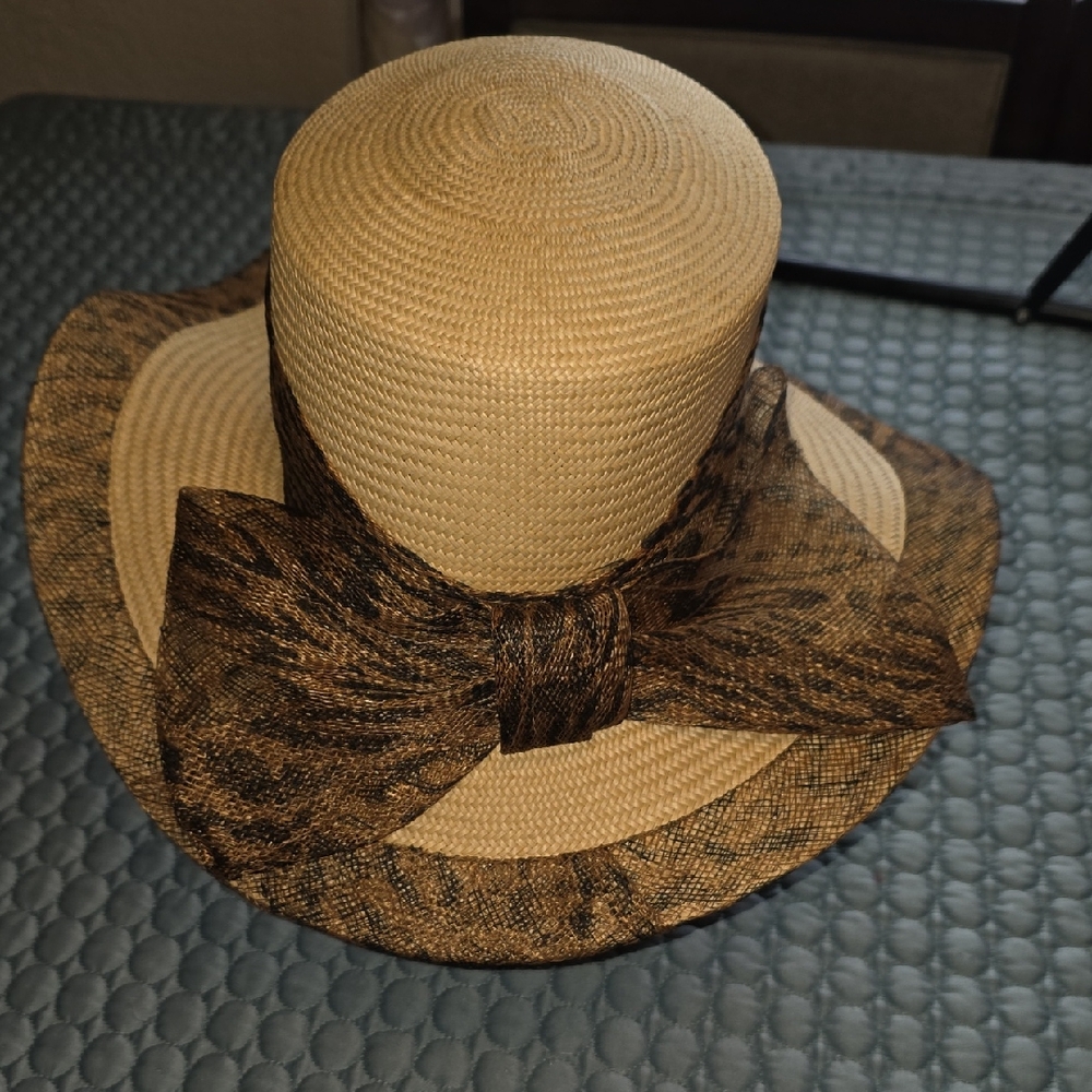 Elegant Tan and Brown Women's Hat